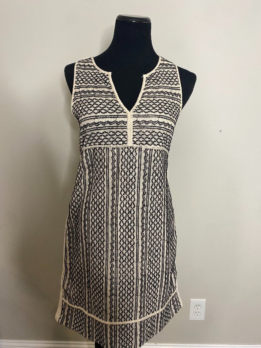 Madewell tidal wave embroidered shift dress size XS